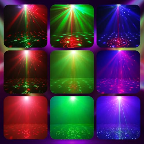 Vicalo Disco Licht mit Dual Disco Bällen – RGB Sound-aktivierte Partylichter, Stroboskop Effekt Licht für DJ, KTV, Club, Weihnachtsfeier