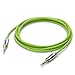 Sentey LS-6610 Cable Audio Stereo 3.5mm Male to Male Aux Cable - 1.5 Meter / 5 Feet - Green