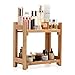 GOBAM Bathroom Counter Organizer Shelf Cosmetic and Vanity Perfume Organizers Shelf Easily Assembled, Bamboo