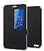 Tip-top Huawei Honor X2 PU Leather Case,Window View Flip Stand Protective Cover for Huawei Mediapad Honor X2 7.0inch(Black)