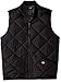 Dickies Men's Diamond Quilted Water Resistant Vest, Black, S