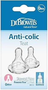 Dr Brown's Options Preemie Teats 2 Pack for Narrow Neck Bottles view 4