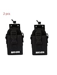 Funda de funda de radio de dos vías para radio MSC-20A Funda de nylon para Baofeng UV5RA Plus UV5RB UV5RC Kenwood Wouxun KG-UV8D Walkie Takie 2pcs
