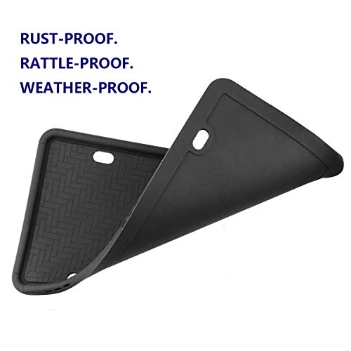 Synrroe Silicone License Plate Frame Rust-Proof. Rattle-Proof. Weather-Proof. - Black