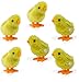 Wind-Up Novelty Jumping Chicken – Party Favor Gag Toy – Easter Egg Baby Bird Yellow Chick Decoration – Pack Of 6
