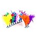 TangTanger 20 pcs Chicken Feathers Shuttlecock Sports Training Dedicated Goose Spline Multicolor Flower Shuttlecock Chinese Jianzi Sport