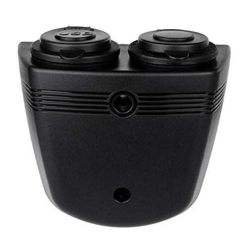 Jtron Car Cigarette Lighter Socket Splitter 12-24V Charger Power Adapter Outlet With 1-Socket Dual USB Car Charger Adapter For Apple/Samsung Android cell phone/tablet, gps and More (Black) - Thumbnail 3