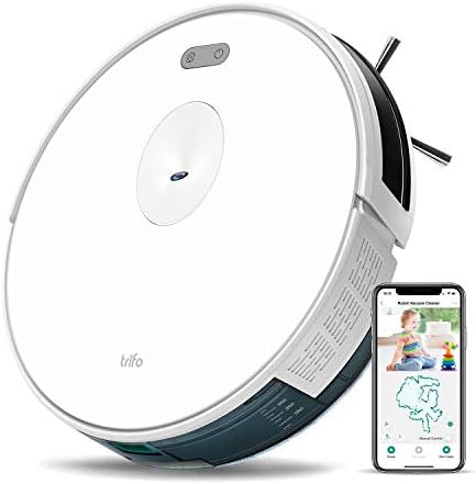 TRIFO Ironpie m6+ Powerful Cordless 3-in-1 Robot Vacuum Cleaner, Mopping & Sweeping with Camera Navigation, App Manual Control & Self Charging – White
