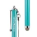 Wisdompro Stylus, 4.8 Inch Universal Microfiber Mesh Tip Stylus Pen with 2pcs Replacement Tips and Tether for Touch Screen Devices - Mint