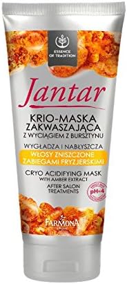 Farmona JANTAR CRYO ACIDIFYING HAIR MASK with Amber Extract Damaged Hair 200ml