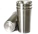 Heavy Duty Stainless Steel Tumblers Sanitary Rimless 16oz 4Pack by Caveman Cups