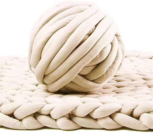 Casaphoria Arm Knitting Yarn Chunky Braid Cotton Yarn for Handmade DIY  Throw Blanket Pet Bed,Machine Washable,Beige lbs in Kuwait Whizz