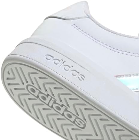 Unisex - Bambini e Ragazzi Grand Court 3.0 Junior Shoes, Ftwr White/Iridescent/Almost Pink, 38 EU