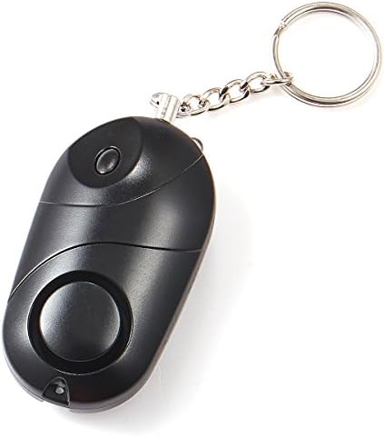 Siren Song Alarm Keychain, HUMUTU 130db Safe Sound Personal Alarm Keychain, Personal Alarm for Women, Kids, Elderly, Girls, Students (Black)