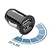 Cable Matters 2-Pack 4.8A 24W Flush Mount Dual USB Car Charger, Compact Mini Car USB Charger for Smartphones and Tablets