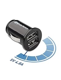 Cable Matters - Cargador de coche para iPhone y Android (2 unidades, 24 W, 4,8 A, mini USB, incluye iPhone X 8 7, Galaxy S9 S8 Note8, iPad Air Mini, Sony Xperia, Google Pixel Nexus, LG G6 V30 y más)