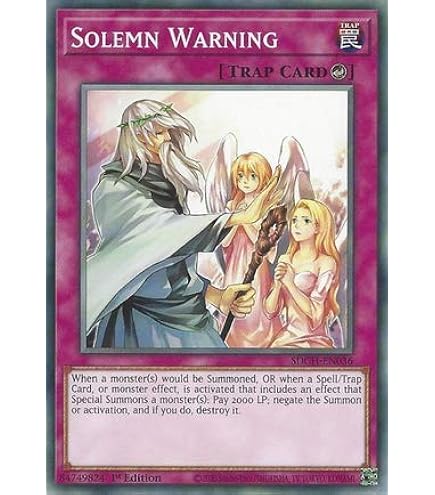 Amazon.com: Yu-Gi-Oh! - Solemn Judgment (GLD2-EN044) - Gold