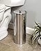 [2023 Upgraded Version] HUJI Rust Resistant Stainless Steel Toilet Paper Roll Canister Holder w/Removable Base for Bathroom Storage (1 Pack, Toilet Paper Canister)