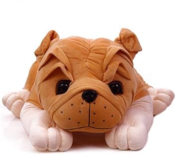 Babyjoys Stuffed Spongy Huggable Cute Lying Big Size Bull Dog Soft Toy (75 cm)