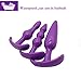 Bantie 8PCS Anal Butt Plugs Trainer Kit Beginner Set Medical Silicone Prostate Massager(Purple)