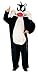 Rubies Men's Looney Tunes Deluxe Sylvester the Cat Adult Sized Costumes for Themed Parties and Halloween, Black/White, One Size US