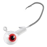 Dr.Fish 20 Pack Fishing Jig Heads, Sickle Hook