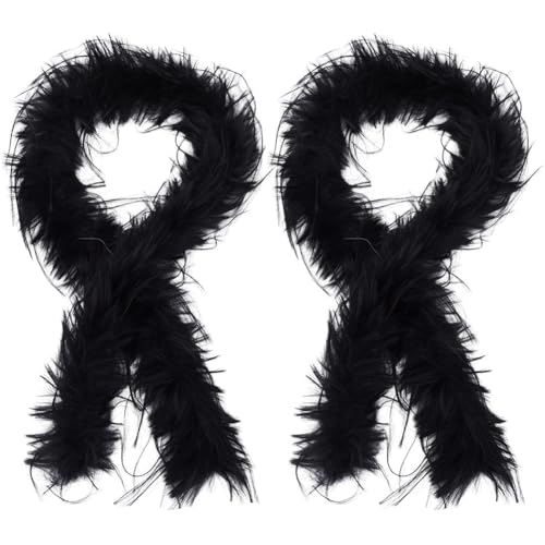 CABODYALS 4M Black Faux Fur Ribbon Fuzzy Fabric Strips Soft Shaggy Chenille Stick Stems Roll Wide Xmas Furry Wool Trim for Sewing Making Home Party Garland Decor Clothing Accessories Costume Diy Craft