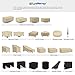 SunPatio 4ft Heavy Duty Firewood Cover, Waterproof Outdoor Storage Wood Pile Cover with Fastening Straps, All Weather Protection, 50