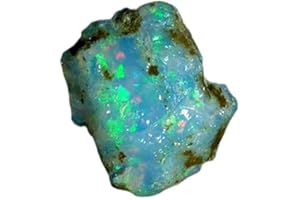 LARA GEMS STONES AND JEWELLERS Lara Gems Stones & Jewellers 24.00Cts 100% A+ Natural Ethiopian Welo Opal Rough Stone, Raw Crystal, October Birthstone, Jewelry Making Gemstone, Ultra Fire Striking Opal, Opal Rock, Size-15X22X13Mm