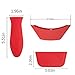 Evoio Silicone Hot Handle Holder (Set of 3), Hot Mitts, for Cast Iron Skillets, Pans, Frying Pans & Griddles, Metal and Aluminum Cookware Handles - Sleeve Grip, Handle Cover(Red)