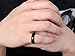 Zealmer Men's 6mm Matte Brushed Black Titanium Ring