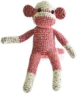 The Monkey Project Handmade Red Sock Monkey Doll