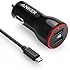 Anker 24W Dual USB Car Charger PowerDrive 2 + 3ft Micro USB to USB Cable Combo for Samsung Galaxy S6 / Edge / Plus, Note, HTC, Motorola, Nokia and More