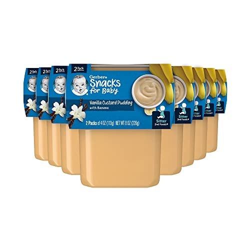 Gerber Baby Food 2nd Foods, Snacks for Baby, Vanilla Custard