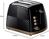 Russell Hobbs Groove 2 Slice Toaster High Lift Extra Wide Slots 850W Black view 8