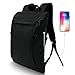 beyle Laptop Backpack Travel Computer Women and Men, Waterproof Anti Theft School College Bag, Business USB Charging Port fits 15.6 Inch Notebook, Black