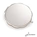 Vintage Silver Compact Mirror Round Purse Folding Women's Makeup Mirror – Unique Retro Swan Design, Double-Sided with Magnifying & Regular Mirror, Elegant & Chic Antique Pocket Mirror, Wedding Gift