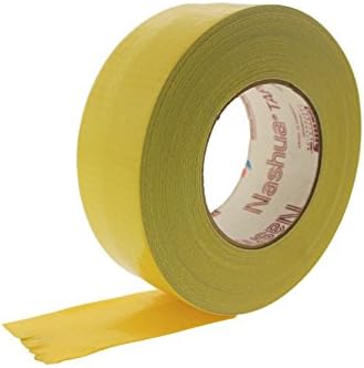 Nashua 2280 2" Yellow 9 Mil Cloth Duct Tape Waterproof Hand Tearable UV Resistant High Visibility Industrial Grade Heavy Duty Pro Colored Duct Tape Colors USA Made 60yd