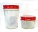 Nakpunar 12 pcs Red Mason Jar Lids with Plastisol Liner