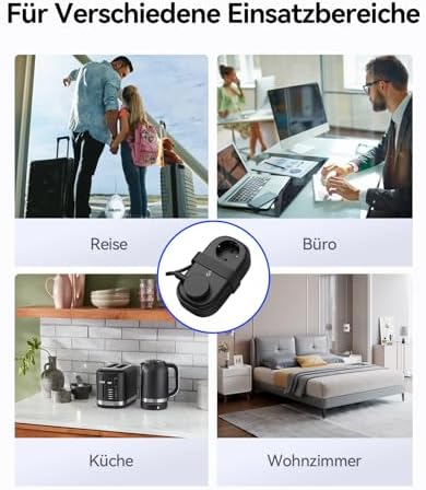 AP3 Reise Steckdosenleiste USB‑C PD 20W Schwarz