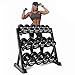 Bonnlo 3 Tier Dumbbell Rack Only, 660 LBS Load-Bearing Heavy Duty Steel Dumbbell Stand Quick Assembly for Home Gym, Blackthumb 2
