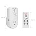 DIGOO Wireless RF Remote Control Electrical Outlet Switch, Smart Home Plug Energy Saving Auto-programmable for Household Appliances, White