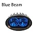 ECAHAYAKU 1pcs oval shape 4inch led work light 20W blue beam - spot beam 30 degree for off road truck tractor suv boat 4x4 pick-up forklift warn emergency motorcycle driving fog light 10-80v dc (Blue)