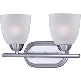 Maxim Axis-2 Light Transitional Bath Vanity in Transitional style-13 Inches Wide by 8.5 inches high-Polished Chrome Finish