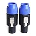 NANYI NL4FC speakon Cable Amplifier Connector, Audio Speaker Plug Twist Lock 4 Pole Speaker Plug Compatible with Neutrik Speakon NL4FC, NL4FX, NLT4X, NL2FC - 2 Pack