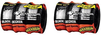 BLACK+DECKER AF-100-3ZP 30ft 0.065" Line String ZshUS Trimmer Replacement Spool, 3 Count (2 Pack)