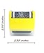 21C Identity Theft Protection Roller Stamp (2 Pack) ID Security Stamp 1.5 Inch Wide Yellow