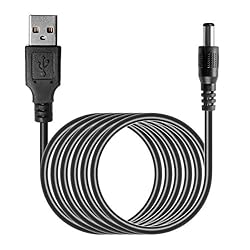 TENINYU USB 2.0 A Male to DC 5.5x2.5mm 5 Volt 24AWG