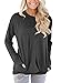 ROSKIKI Women's Casual Round Neck Pockets Long Sleeve Pullover Sweatshirt T Shirt Tops Tunics