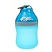 Pet Bottle, PYRUS Portable Silicone Folding Pets Bowl Travel Pet Canteen Outdoor Collapsing Water Feeding Bottles Kettle with Carabiner Clip for Dogs Cats 400 ML (Blue)